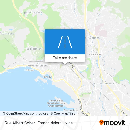 Mapa Rue Albert Cohen