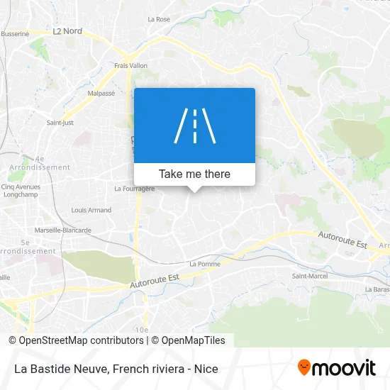 La Bastide Neuve map