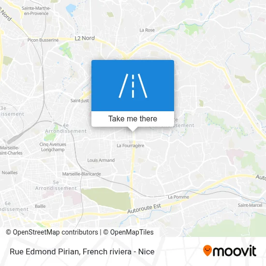 Rue Edmond Pirian map