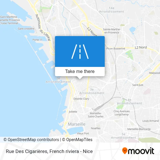 Rue Des Cigarières map