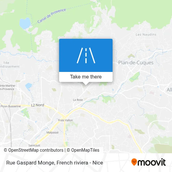 Mapa Rue Gaspard Monge