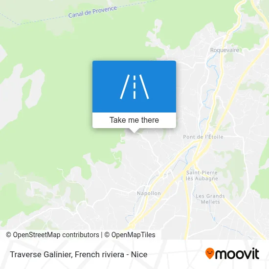 Traverse Galinier map