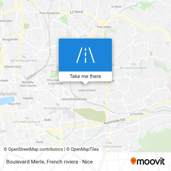 Boulevard Merle map