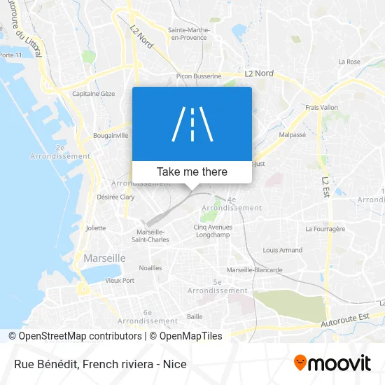 Rue Bénédit map