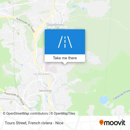 Mapa Rue De Tours
