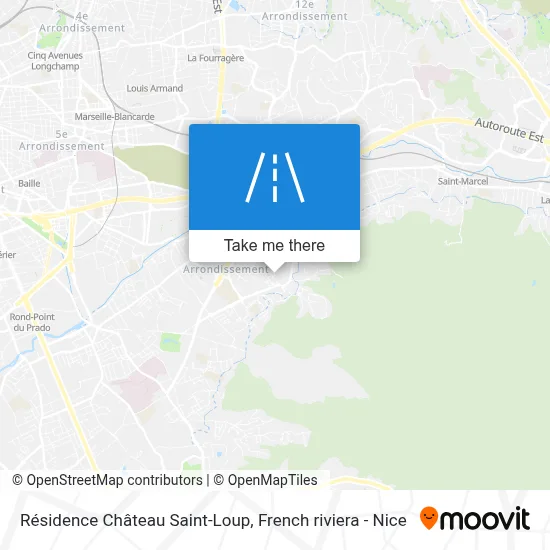 Résidence Château Saint-Loup map