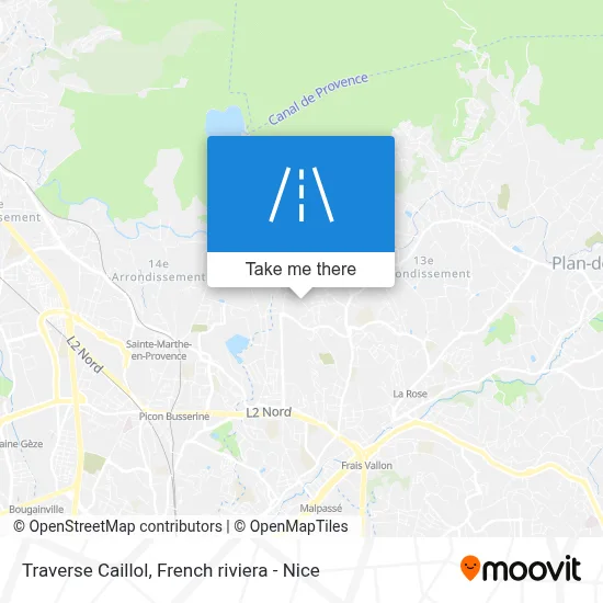 Traverse Caillol map