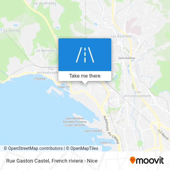 Mapa Rue Gaston Castel