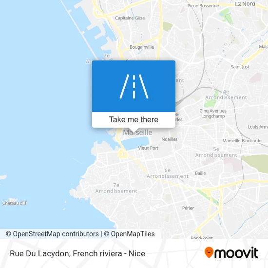 Mapa Rue Du Lacydon