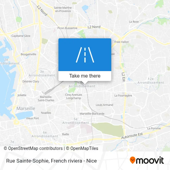 Rue Sainte-Sophie map