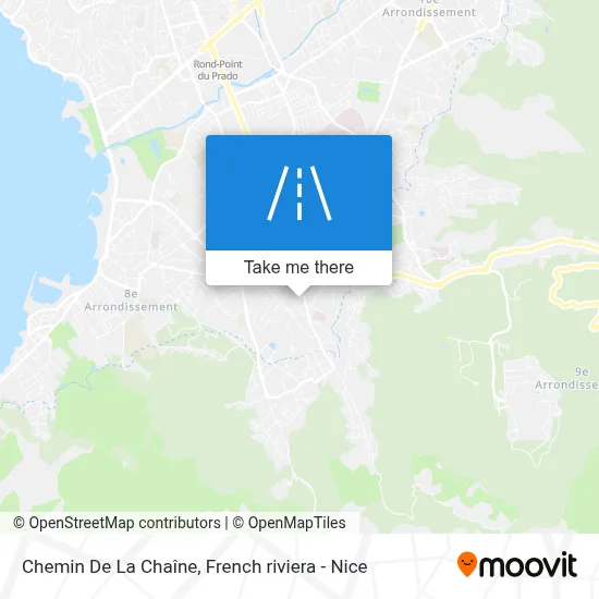 Chemin De La Chaîne map