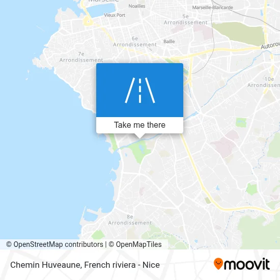 Chemin Huveaune map