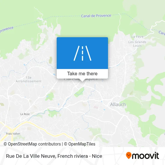 Mapa Rue De La Ville Neuve