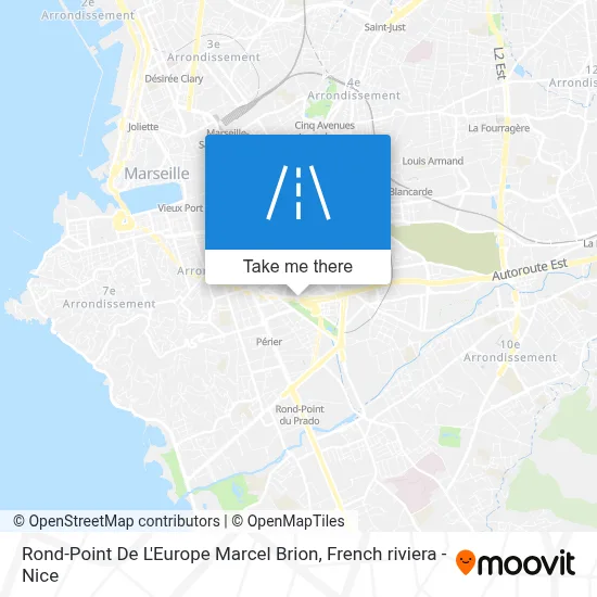 Rond-Point De L'Europe Marcel Brion map