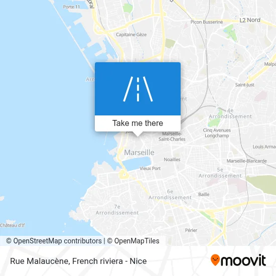 Rue Malaucène map