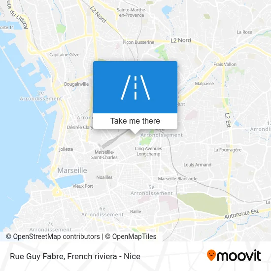 Mapa Rue Guy Fabre