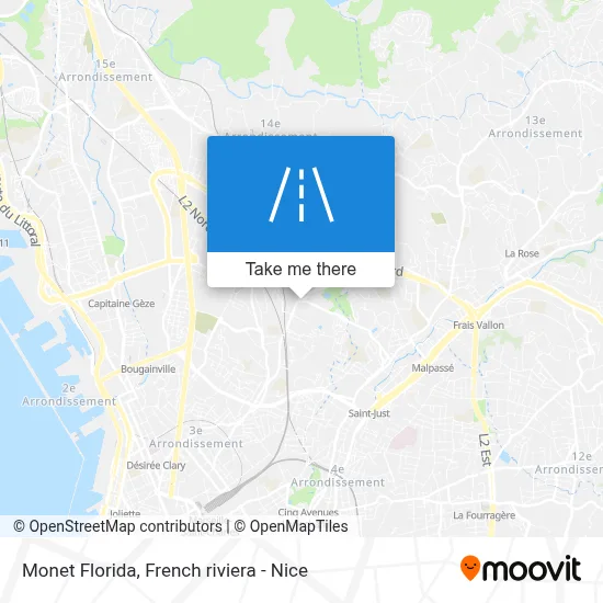 Monet Florida map