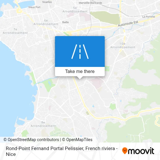 Rond-Point Fernand Portal Pelissier map