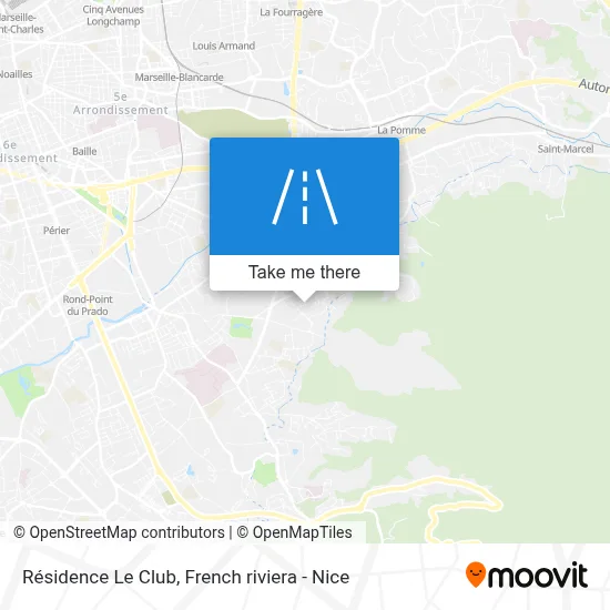 Résidence Le Club map