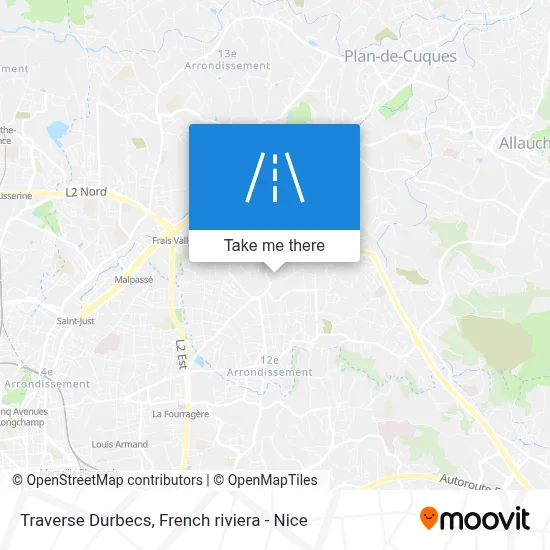 Traverse Durbecs map