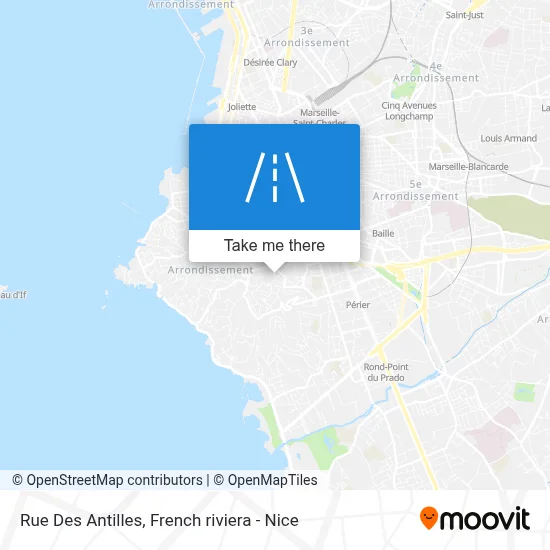 Rue Des Antilles map