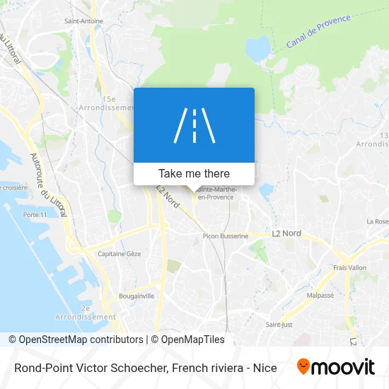 Rond-Point Victor Schoecher map
