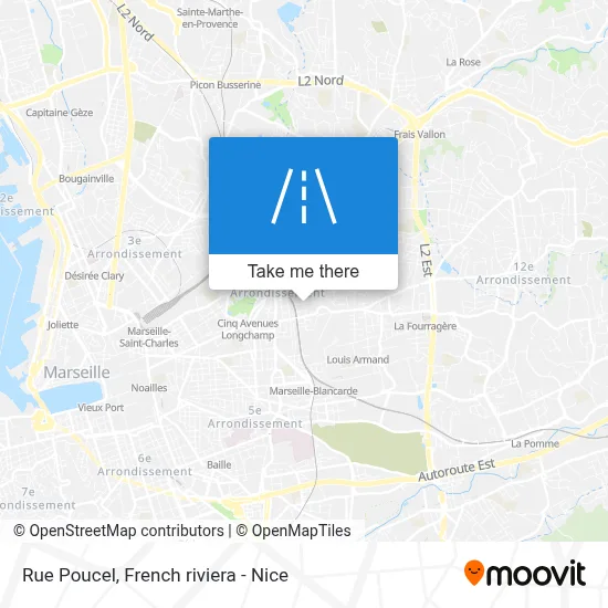 Rue Poucel map