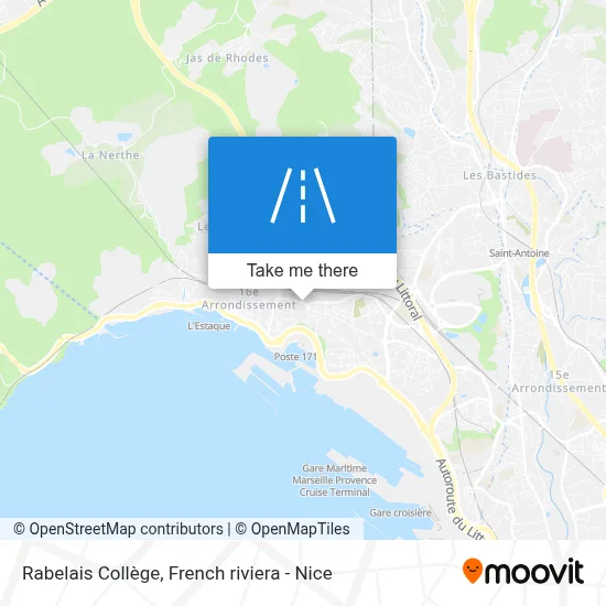 Rabelais Collège map