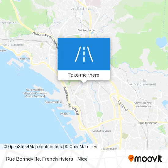Rue Bonneville map