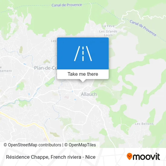 Mapa Résidence Chappe