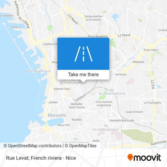 Mapa Rue Levat