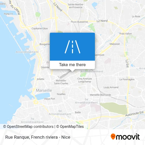 Mapa Rue Ranque