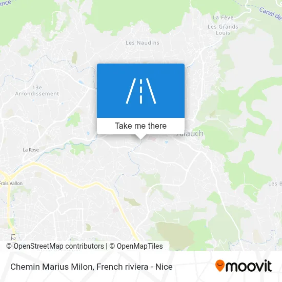 Chemin Marius Milon map
