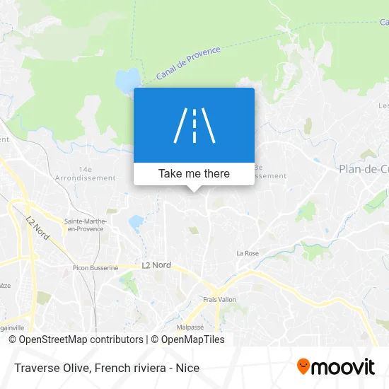 Traverse Olive map