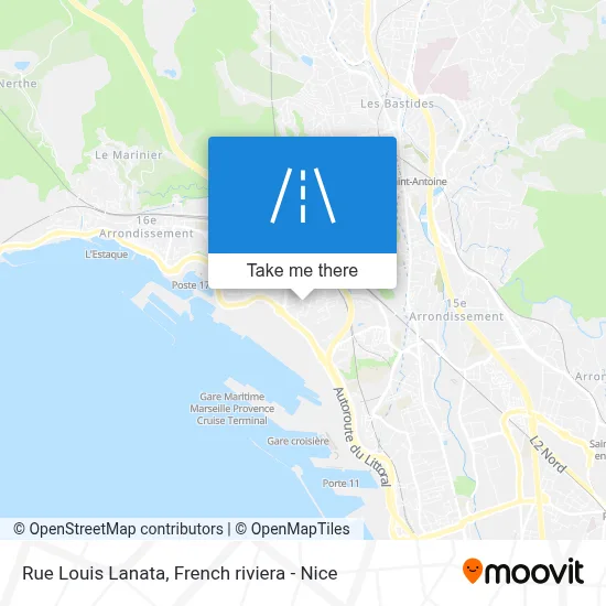 Mapa Rue Louis Lanata