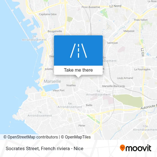 Rue Socrate map