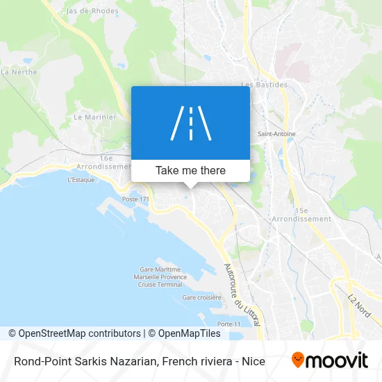 Rond-Point Sarkis Nazarian map