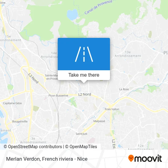 Merlan Verdon map