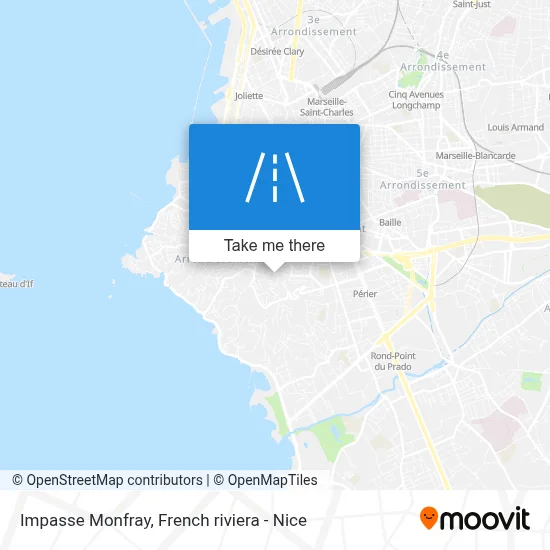 Impasse Monfray map