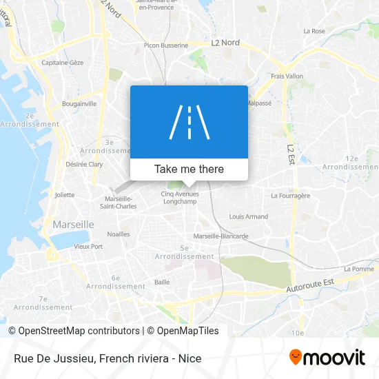 Mapa Rue De Jussieu