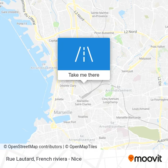 Rue Lautard map