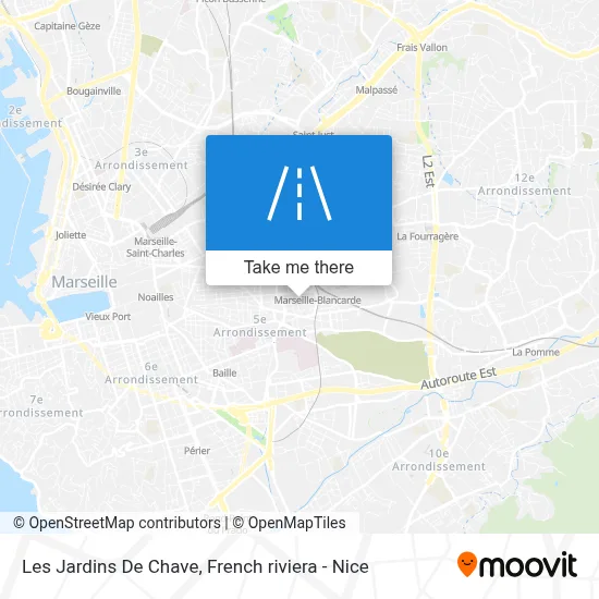 Les Jardins De Chave map