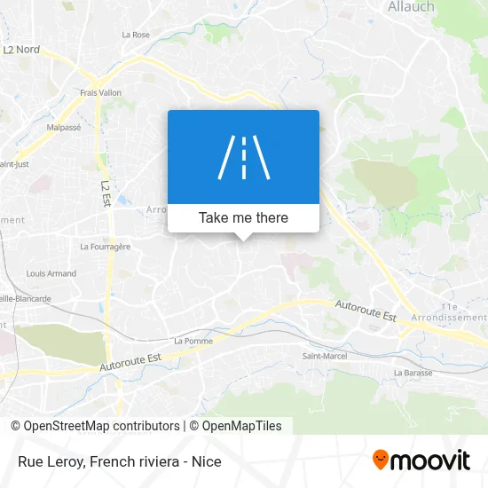 Mapa Rue Leroy