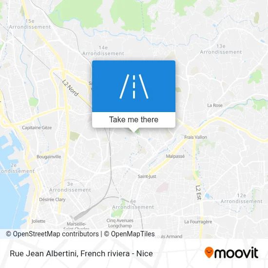 Mapa Rue Jean Albertini
