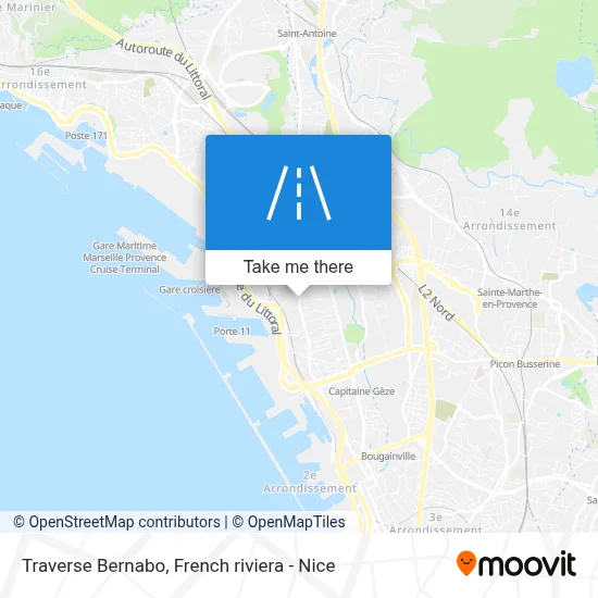 Traverse Bernabo map