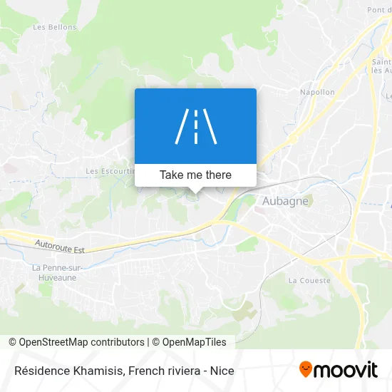 Résidence Khamisis map