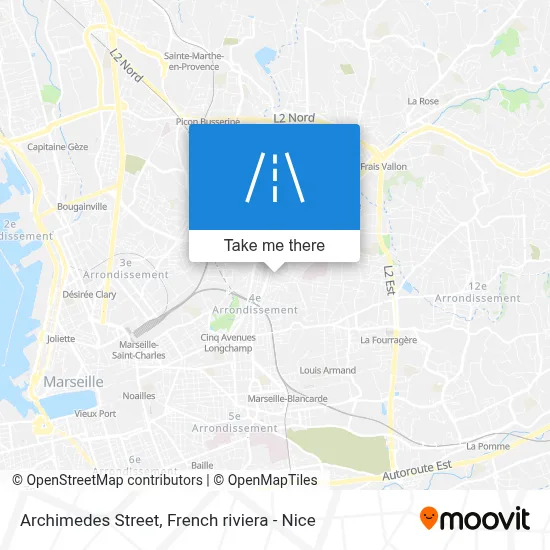 Mapa Rue Archimède