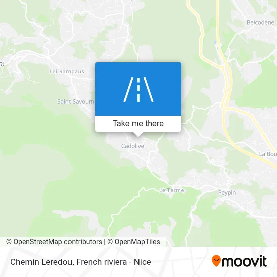 Chemin Leredou map