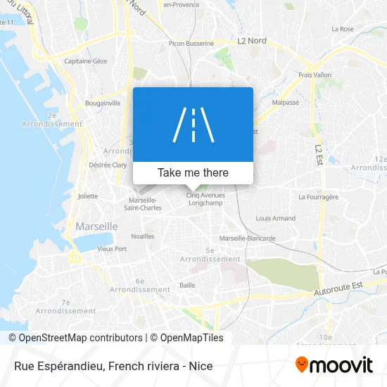 Rue Espérandieu map