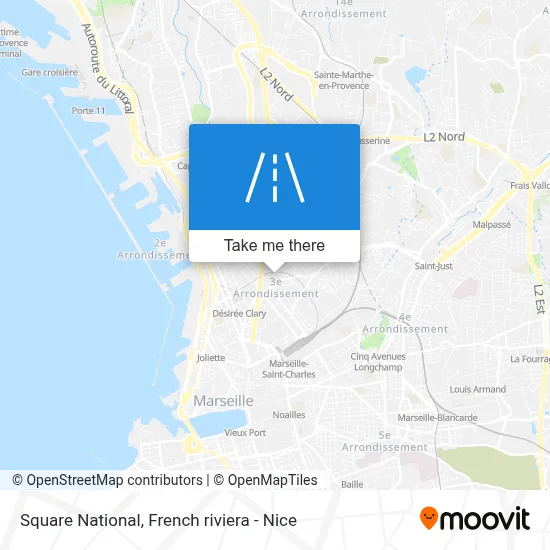 Square National map